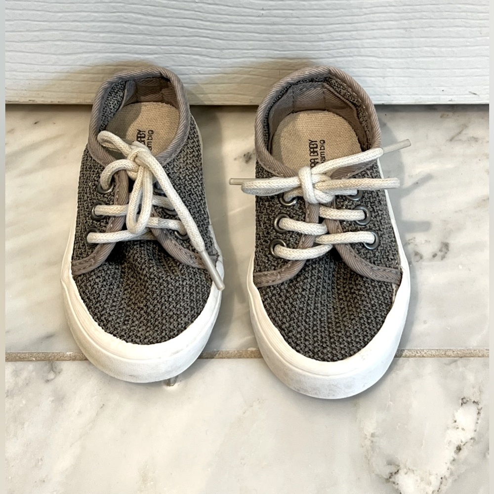 Baby Zara Sneakers, toddler boys size 19, gray